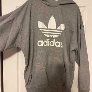 Adidas gray sweatshirt hoodie. Size large.